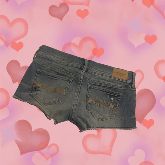 Abercrombie & fitch denim letter A shorts | micro mini shorts - Picture 2 of 6